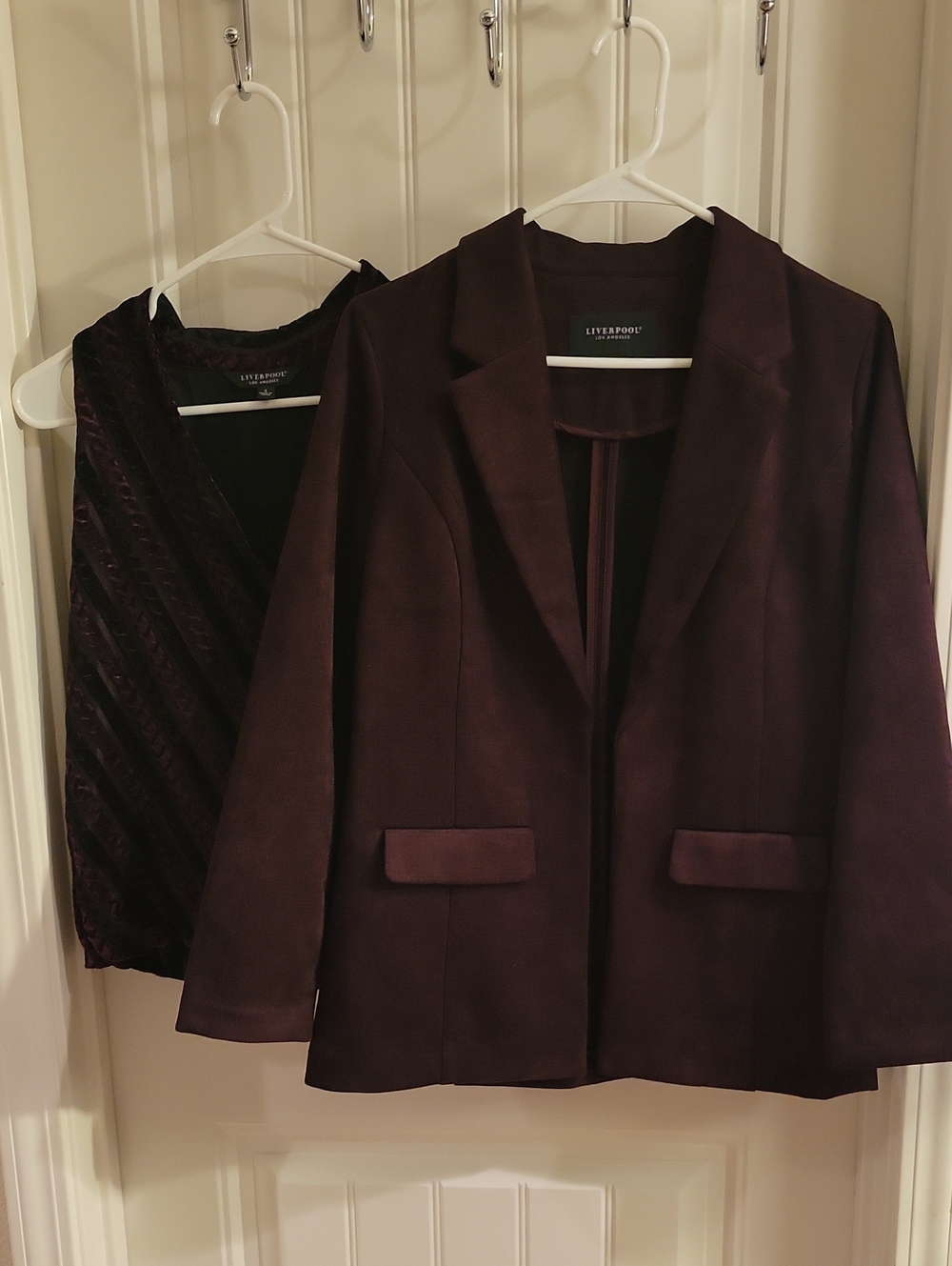 Liverpool Deep Plum Women's Tailored Blazer